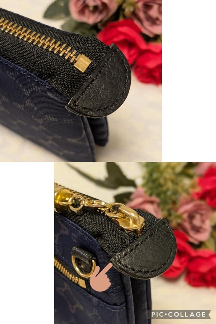 【美品】ATAO　❤️ブーブー・モノグラム❤️　ネイビー　✳️お箱無し