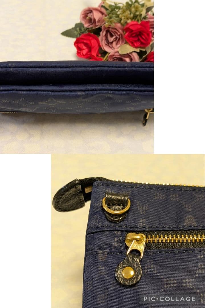 【美品】ATAO　❤️ブーブー・モノグラム❤️　ネイビー　✳️お箱無し