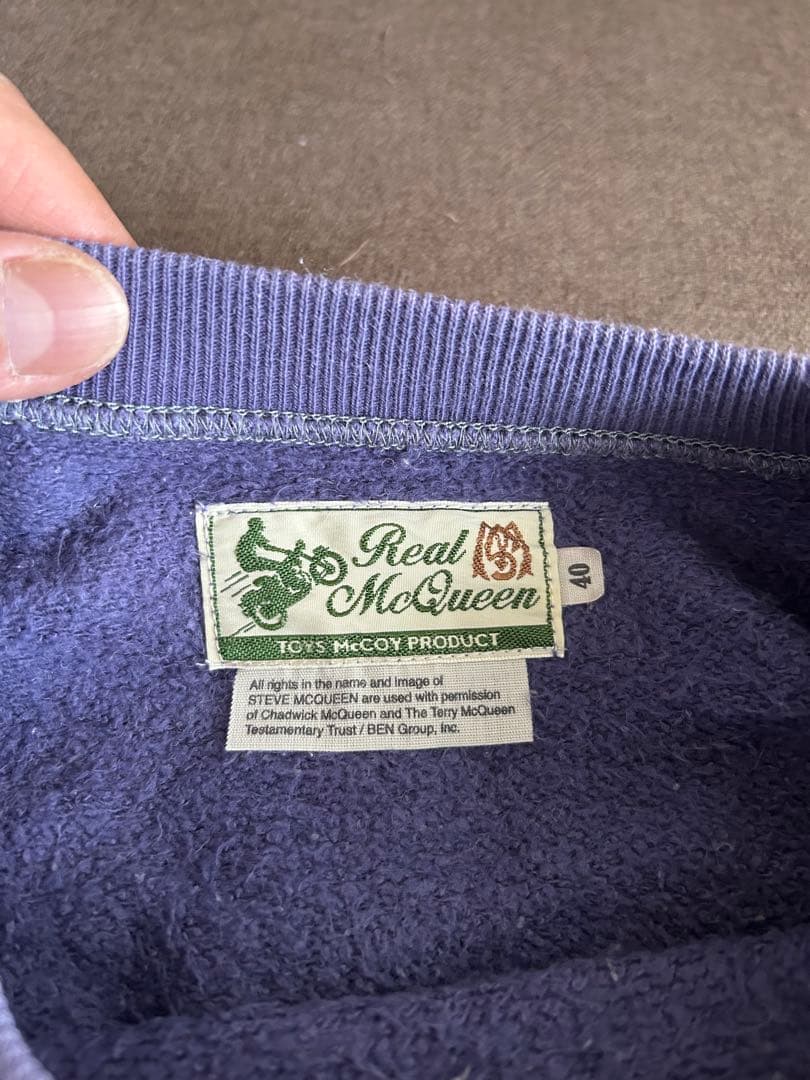 Real McQueen パープル スウェット 40