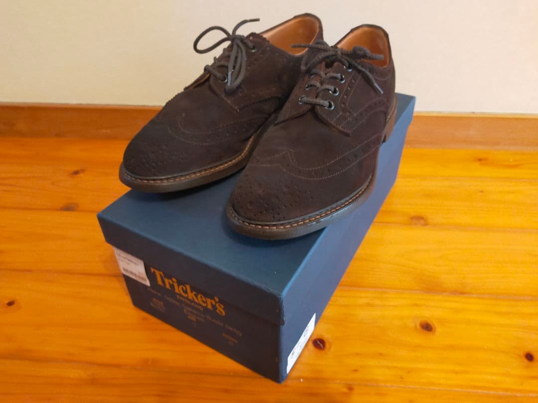 Tricker's バートン　スエードウィングチップ　7-5
