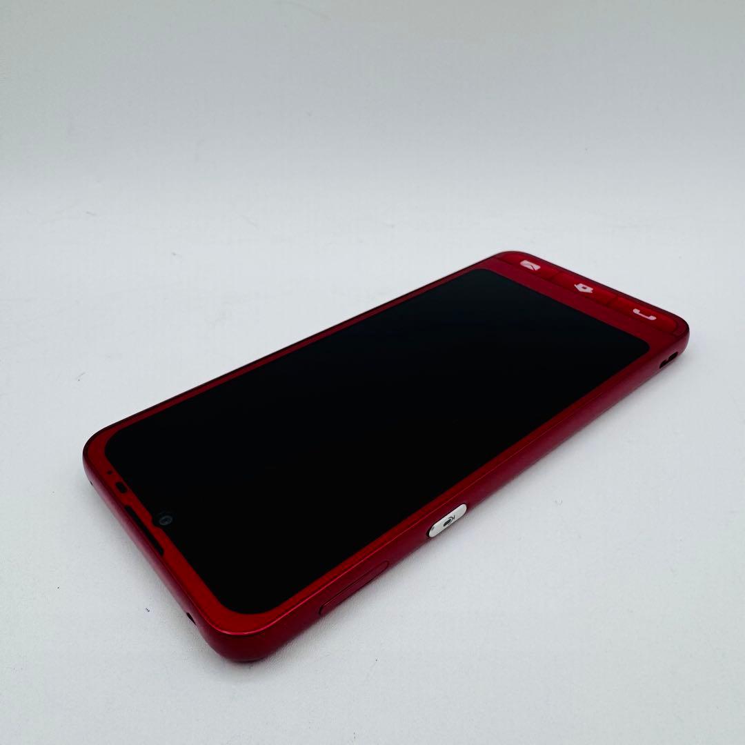 【美品】SHARP シンプルスマホ6 A201SH 本体 SIMフリー レッド
