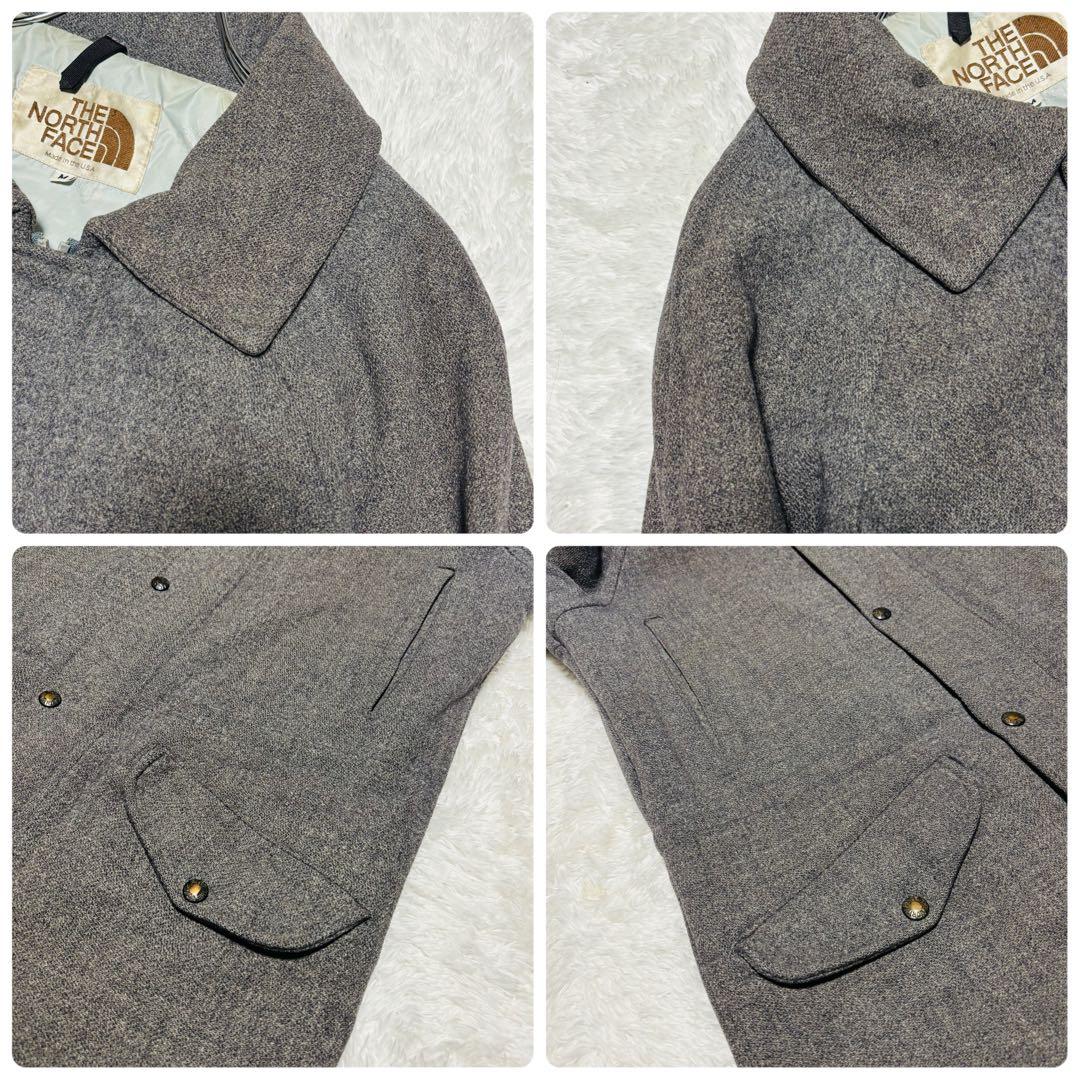 極希少 80's THE NORTH FACE ウール ハーフコート USA製