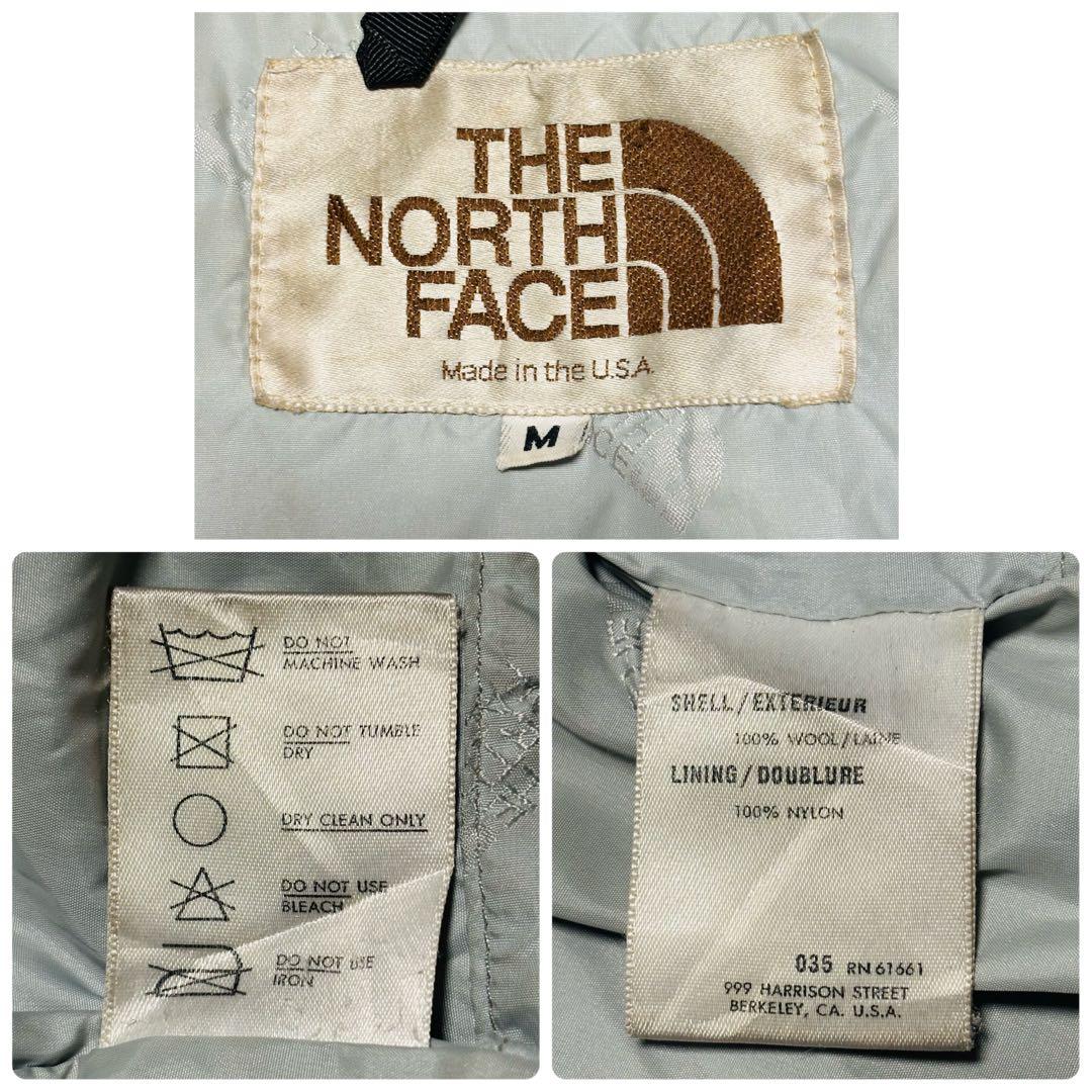 極希少 80's THE NORTH FACE ウール ハーフコート USA製