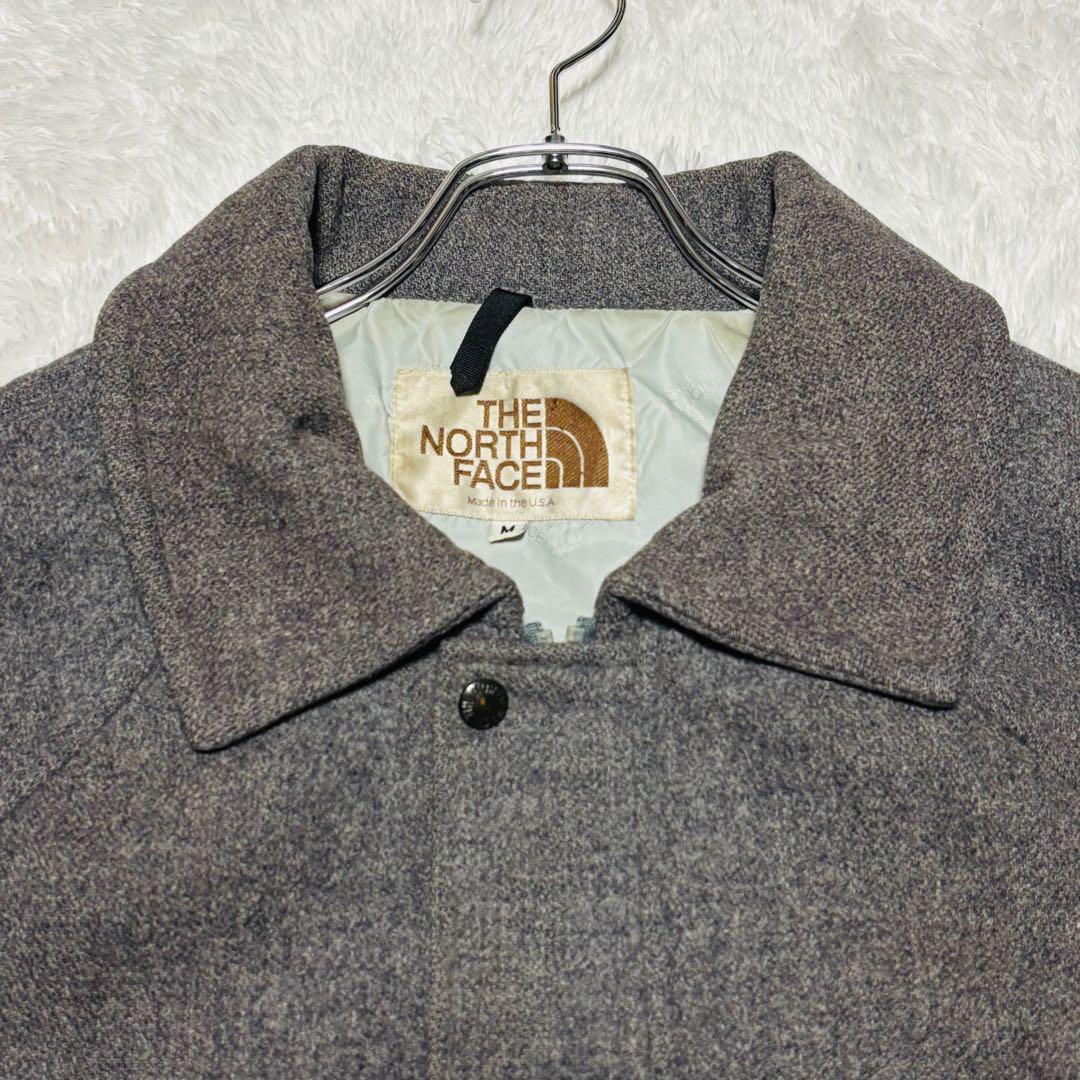 極希少 80's THE NORTH FACE ウール ハーフコート USA製