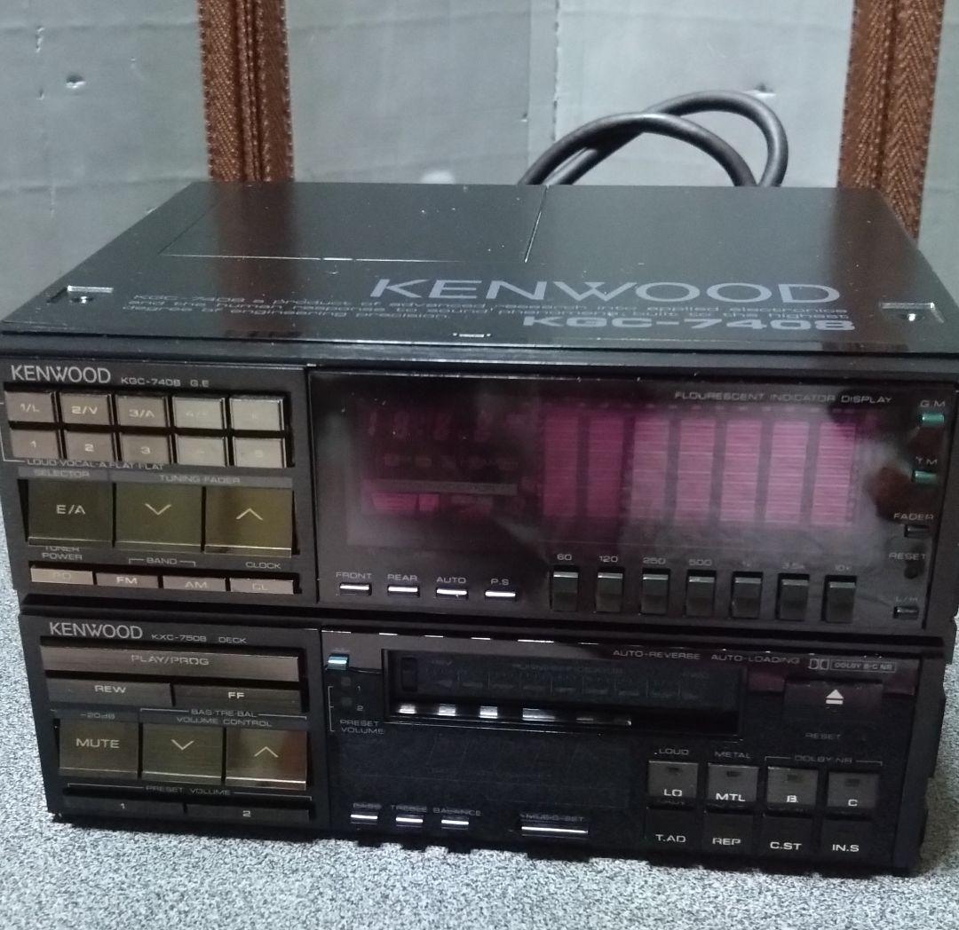 [動作未確認]　KENWOOD　カセットデッキ＆グラフィックイコライザー