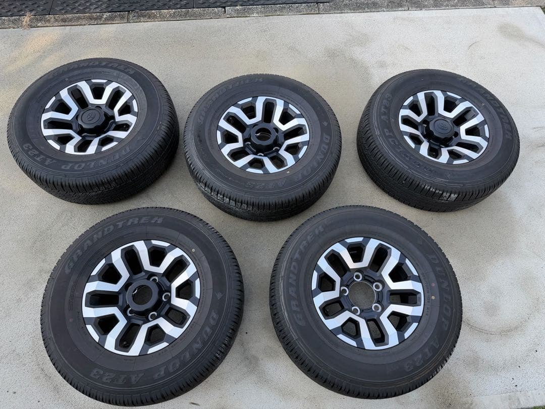 再再販ランクル70 純正5本タイヤホイールセット　265/70R16