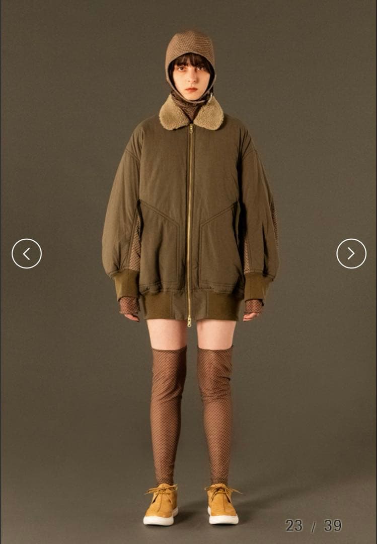 FUMIE TANAKA MA-1 中綿ブルゾン サイズ2