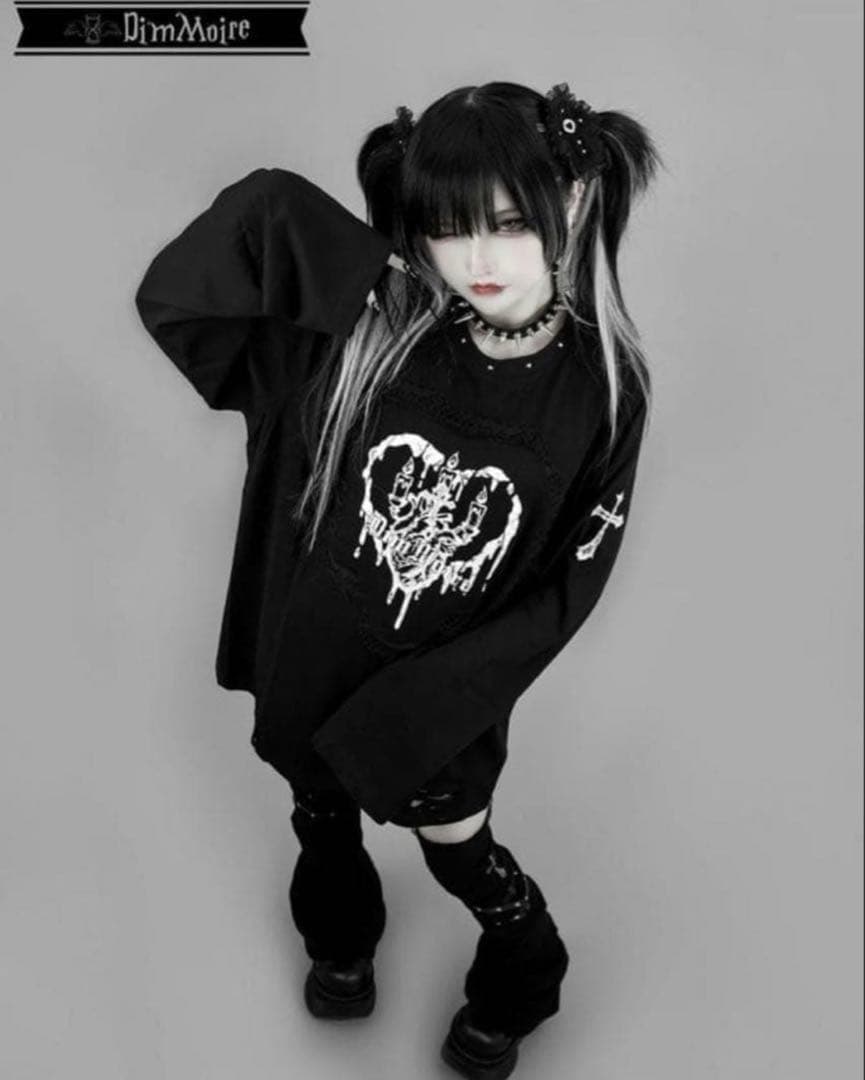 DimMoire【ディムモアール】Bloody Altar ロンT/Black