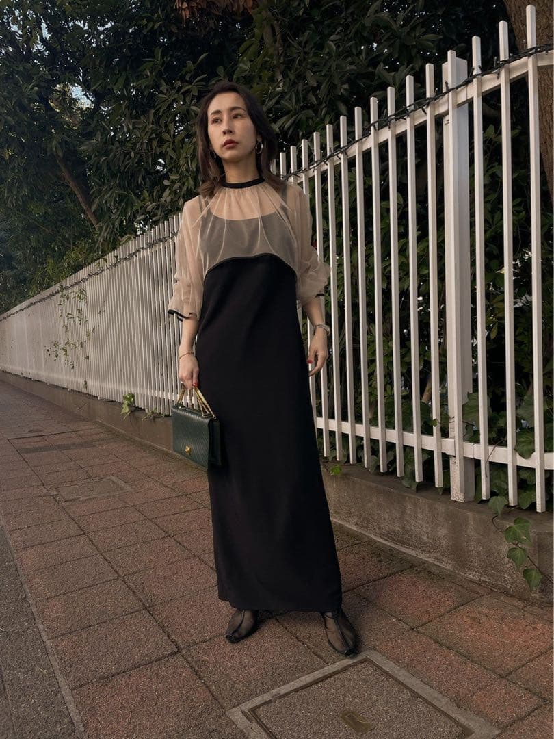 ワンピース AMERI MANY WAY TULLE VEIL DRESS