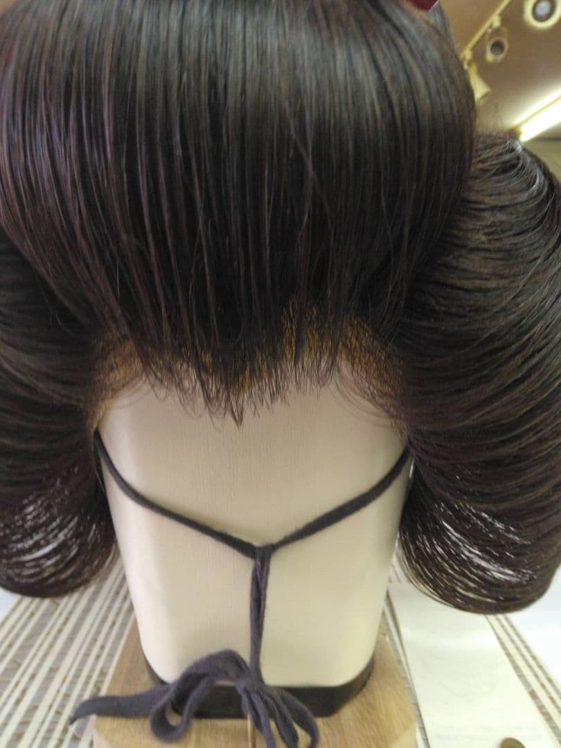 文金高島田 日本髪 かつら 人毛（じんもう） 花嫁 舞台用 和装 ウィッグ