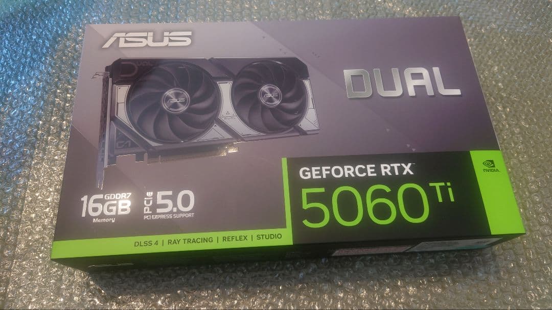 ASUS GEFORCE RTX 5060 Ti 16GB 未使用