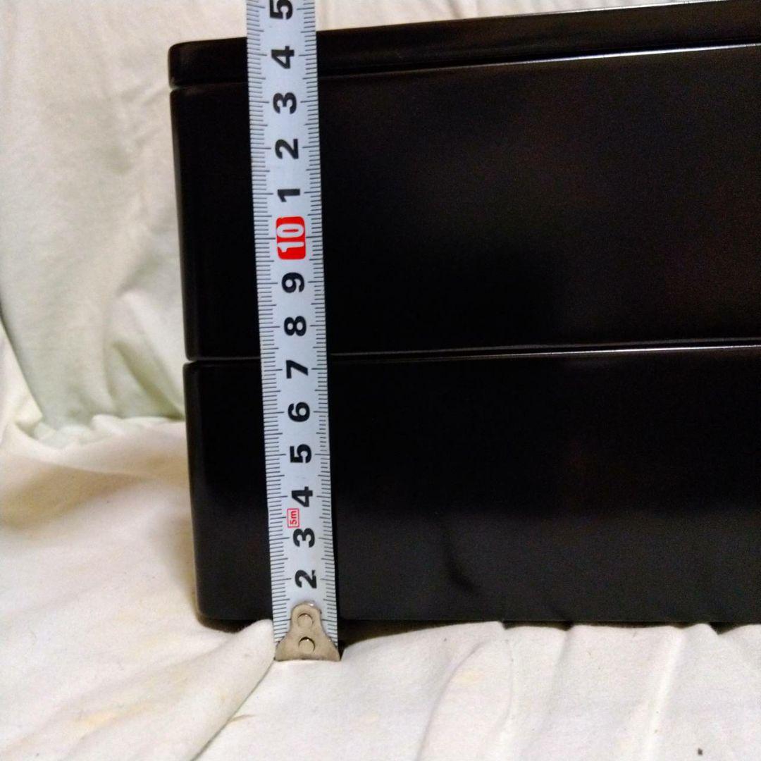 木製漆塗り　二段　重箱　輪島塗