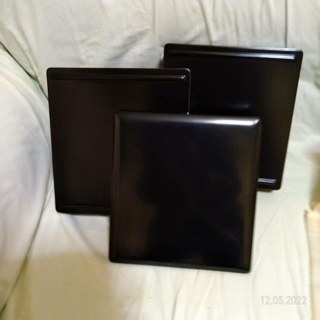 木製漆塗り　二段　重箱　輪島塗