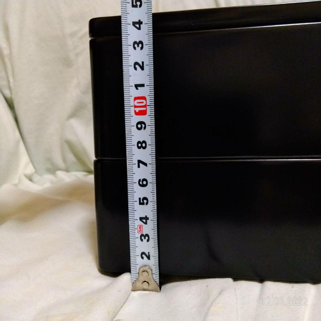 木製漆塗り　二段　重箱　輪島塗