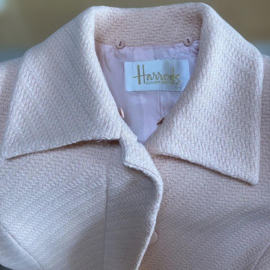 ハロッズ　フォックスファーウールコート