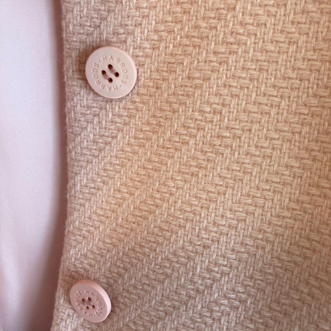 ハロッズ　フォックスファーウールコート