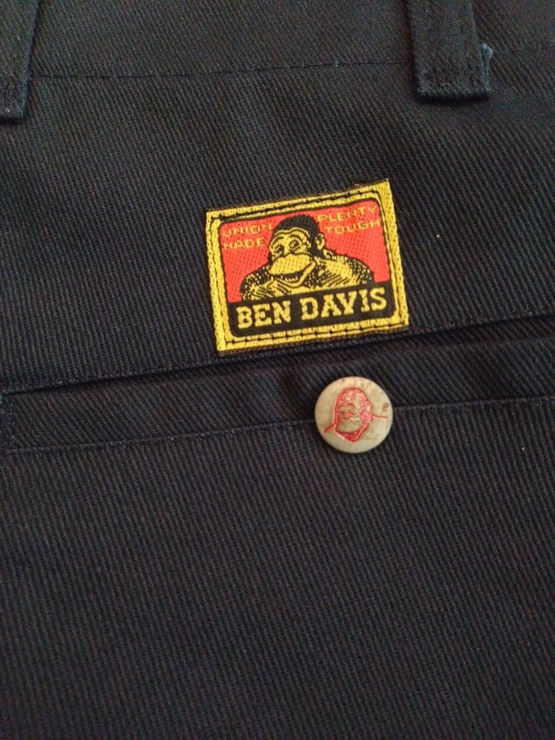 70s デッド BEN DAVIS フリスコパンツ 黄タグ ネイビー 30