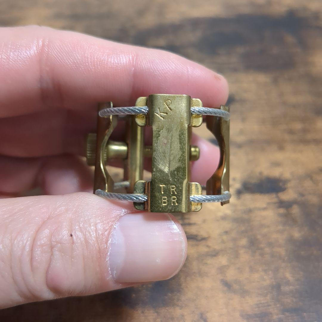 K plume テナーサックス　ラバー用リガチャー　ブラス