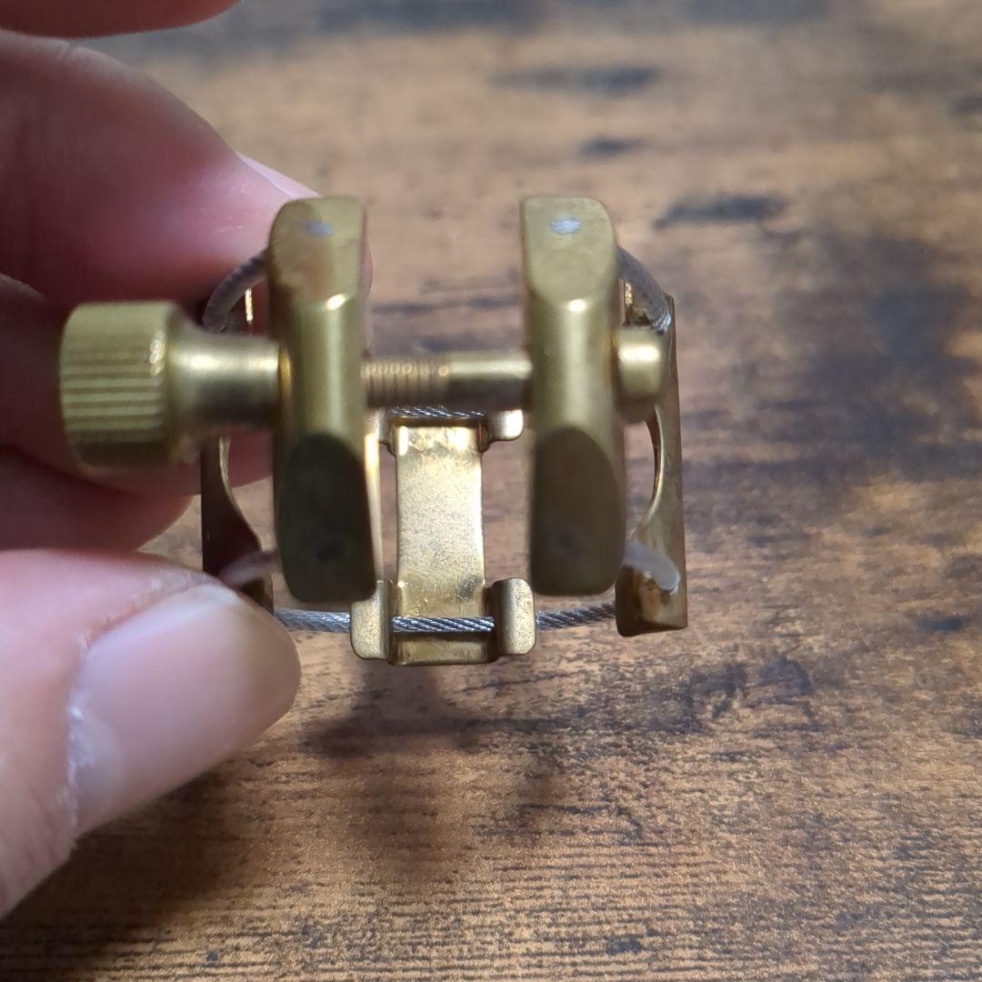 K plume テナーサックス　ラバー用リガチャー　ブラス