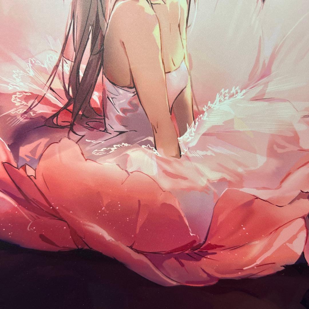 アールビバン 版画 Anmi ME版 夢見るフラミンゴ ミクスドメディア