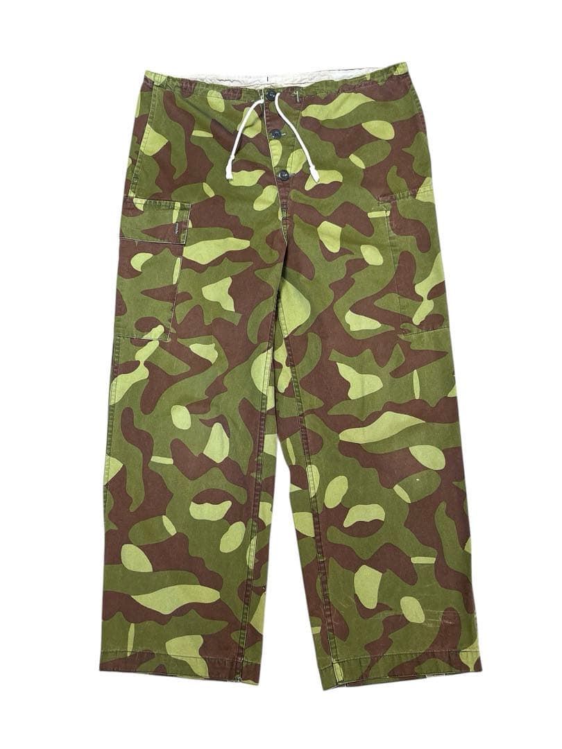 古着 ユーロミリタリー 60's M-62 フィンランド軍 スノーカモ パンツ