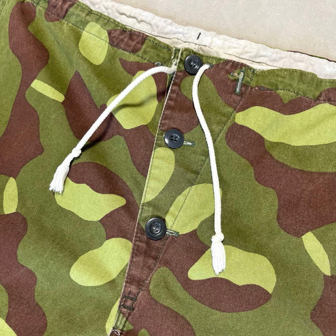 古着 ユーロミリタリー 60's M-62 フィンランド軍 スノーカモ パンツ