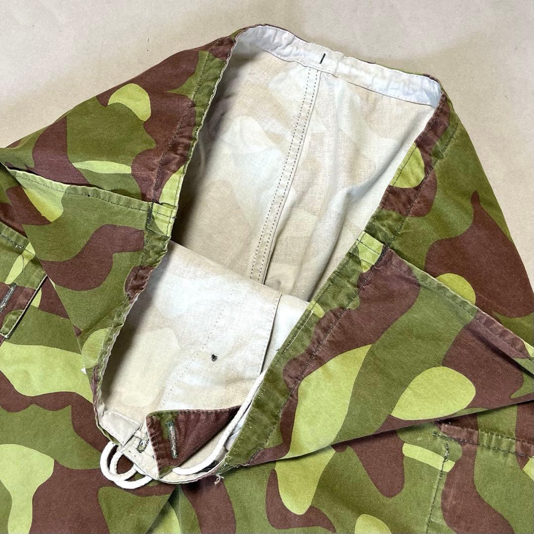 古着 ユーロミリタリー 60's M-62 フィンランド軍 スノーカモ パンツ