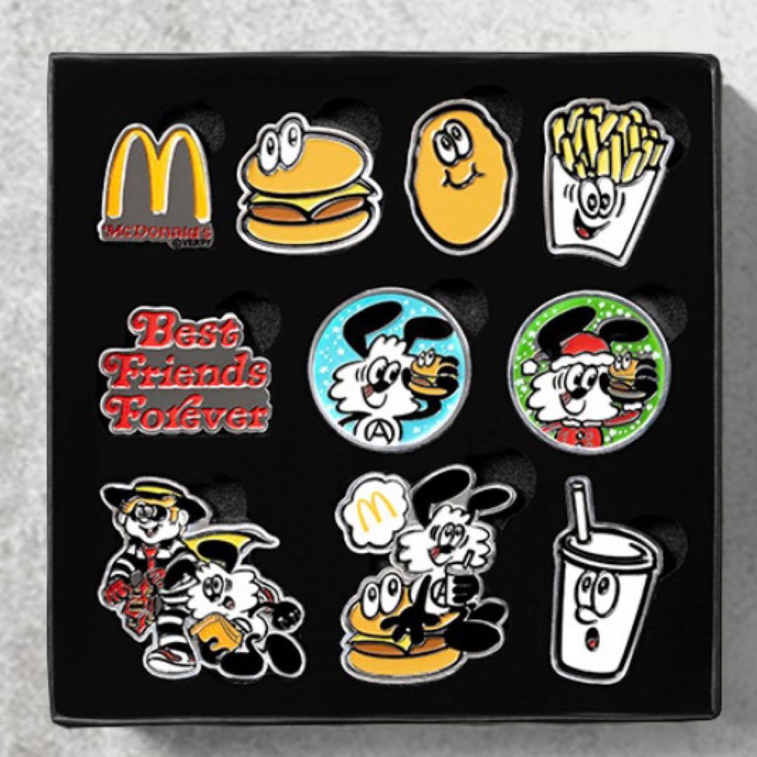 VERDY McDonald マクドナルド コラボ ピンバッジ　海外限定  新品
