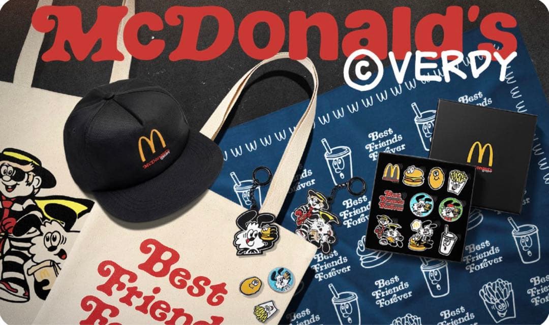 VERDY McDonald マクドナルド コラボ ピンバッジ　海外限定  新品