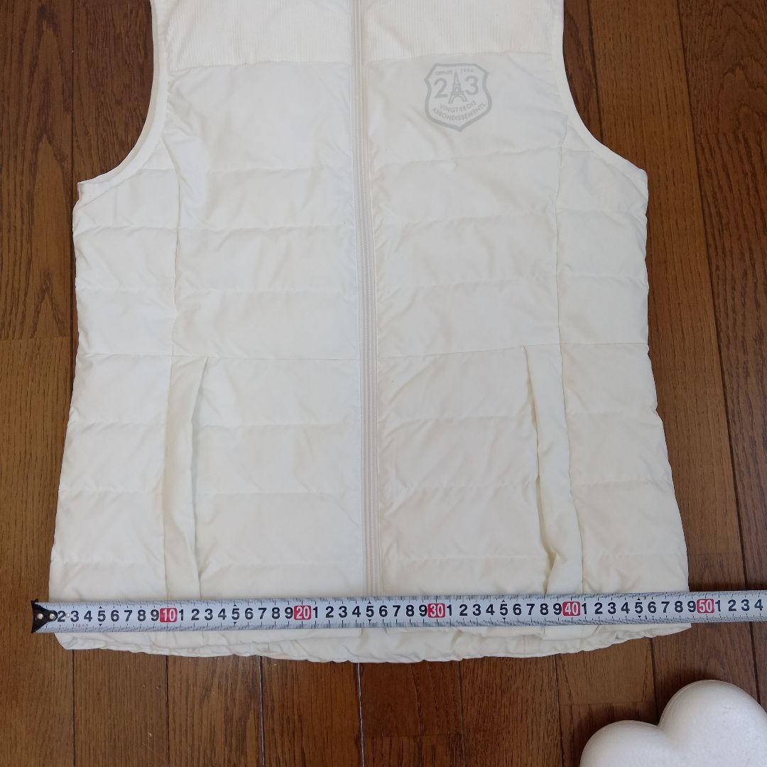 23区GOLF ゴルフウェア ダウンベスト　レディースサイズ M　白