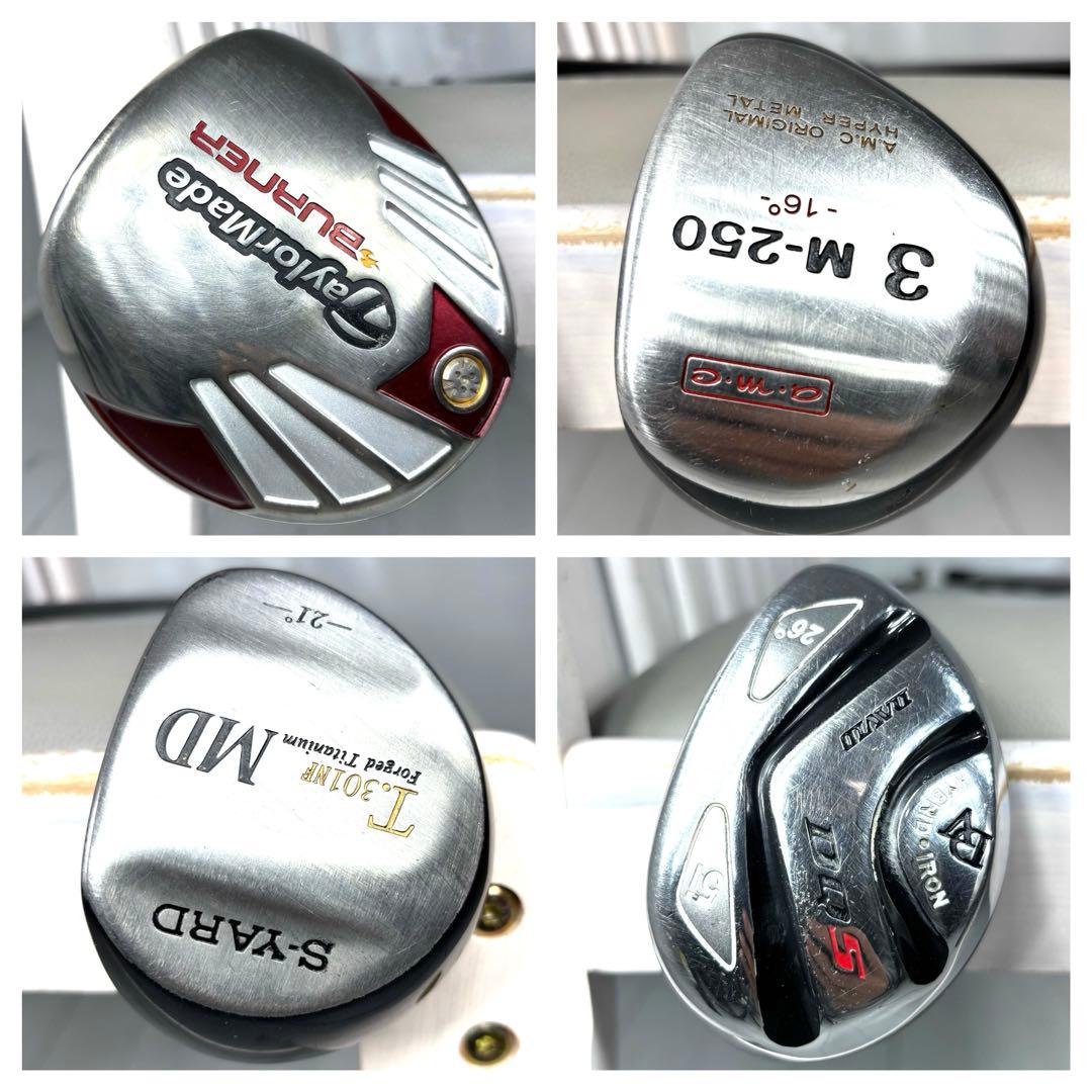 本格派 メンズゴルフクラブ 15本 フルセット テーラーメイド ゴルフセット