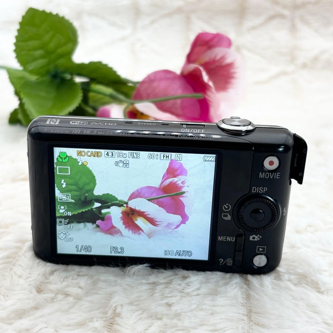 動作⭕️ 実写美⭕️ Sony Cyber-Shot DSC-WX220 ブラック