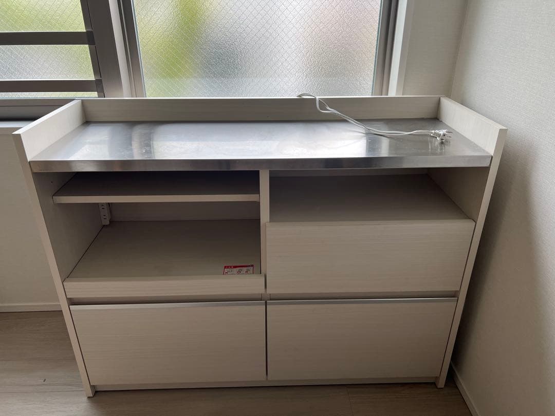 両面使える間仕切りカウンター (KM01CT120 ホワイト)