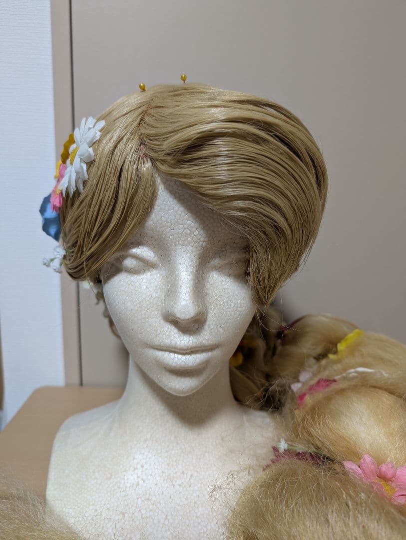 ラプンツェル　ウィッグ　Dハロ　仮装　コスプレ