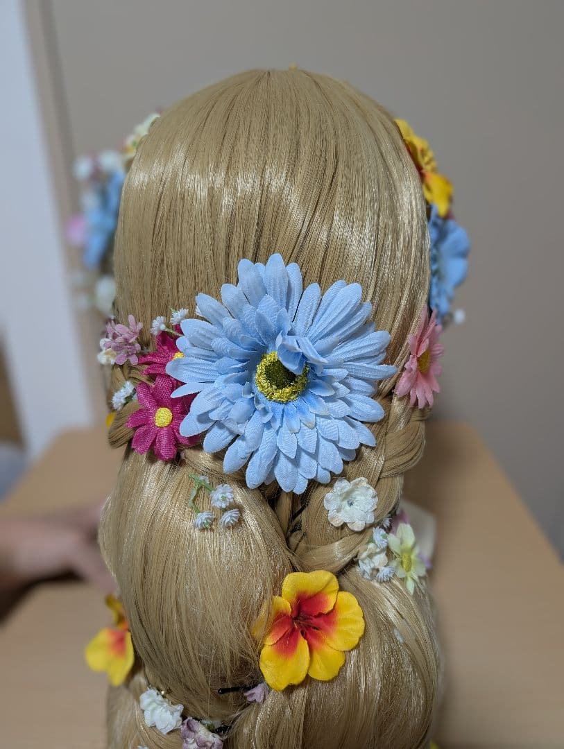 ラプンツェル　ウィッグ　Dハロ　仮装　コスプレ