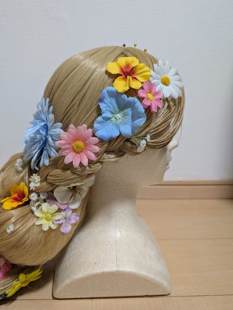 ラプンツェル　ウィッグ　Dハロ　仮装　コスプレ