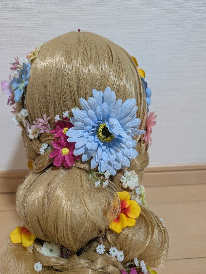 ラプンツェル　ウィッグ　Dハロ　仮装　コスプレ