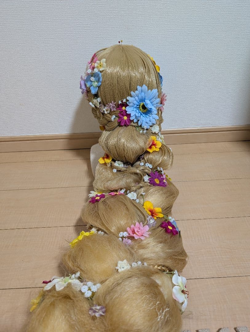 ラプンツェル　ウィッグ　Dハロ　仮装　コスプレ