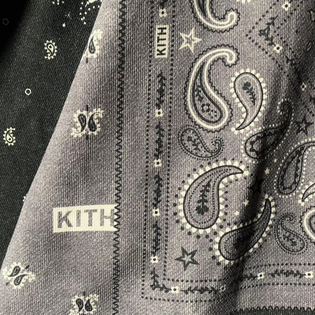 【鬼レア】KITHキス☆ロゴ満載バンダナ柄スウェットシャツ希少XL