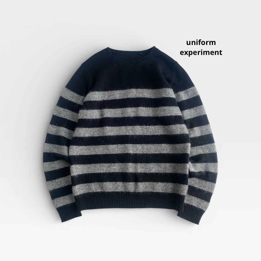 uniform experiment MOHAIR KNIT Mサイズ ボーダー