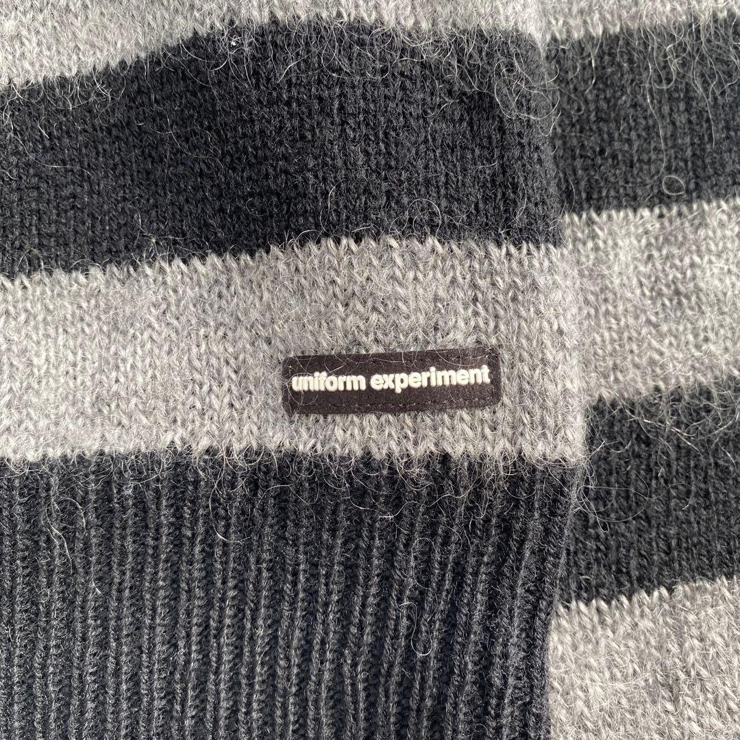uniform experiment MOHAIR KNIT Mサイズ ボーダー