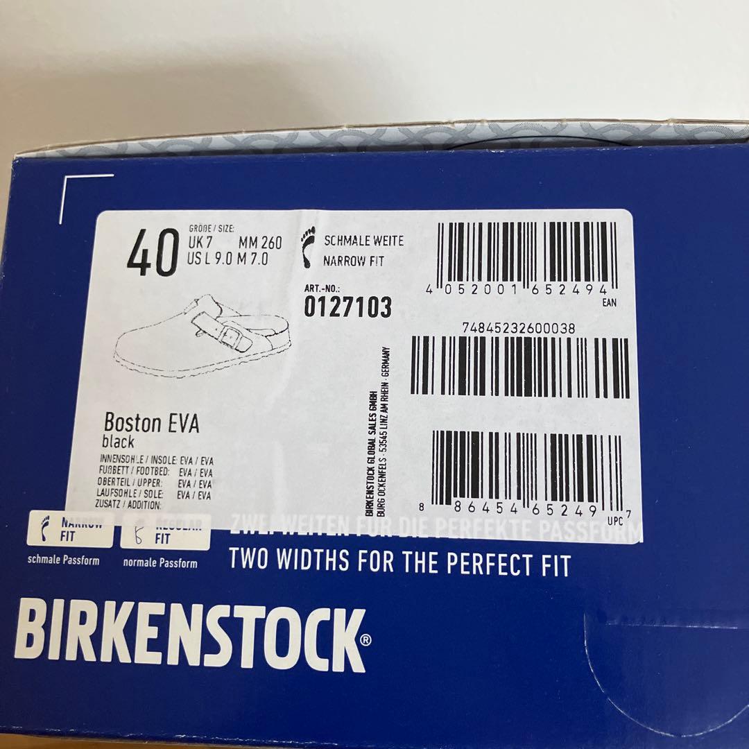 ビルケンシュトック　ボストン　eva サイズ40(26㎝相当) ナロー幅　新品