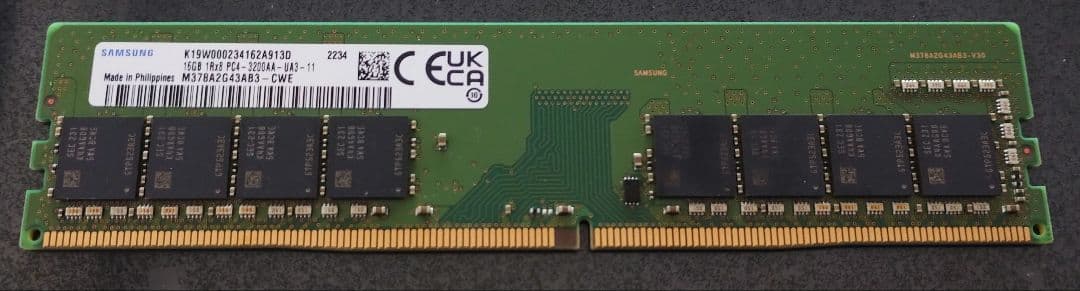 SAMSUNG DDR4-3200 16GB(16GB×1枚）PC4 メモリ