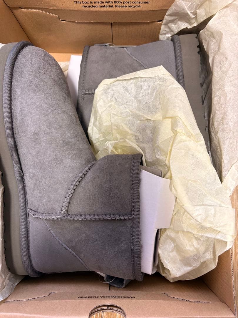 UGG W CLASSIC MINI 5854 グレー ムートン