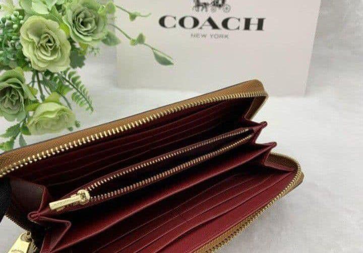 新品未使用コーチ長財布レインボーレディースメンズシグネチャー送料無料即日発送