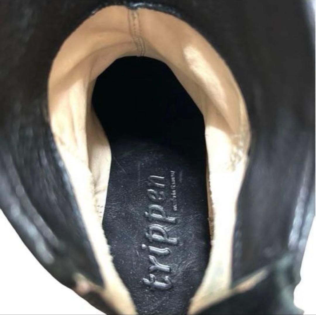 【美品】trippen SWIFT ジップ ショート ブーツ 36