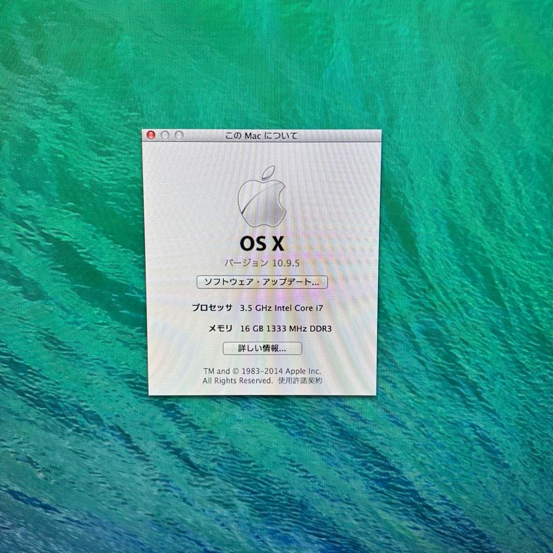iMac 27 2013 Late SSD500GB メモリ16GB