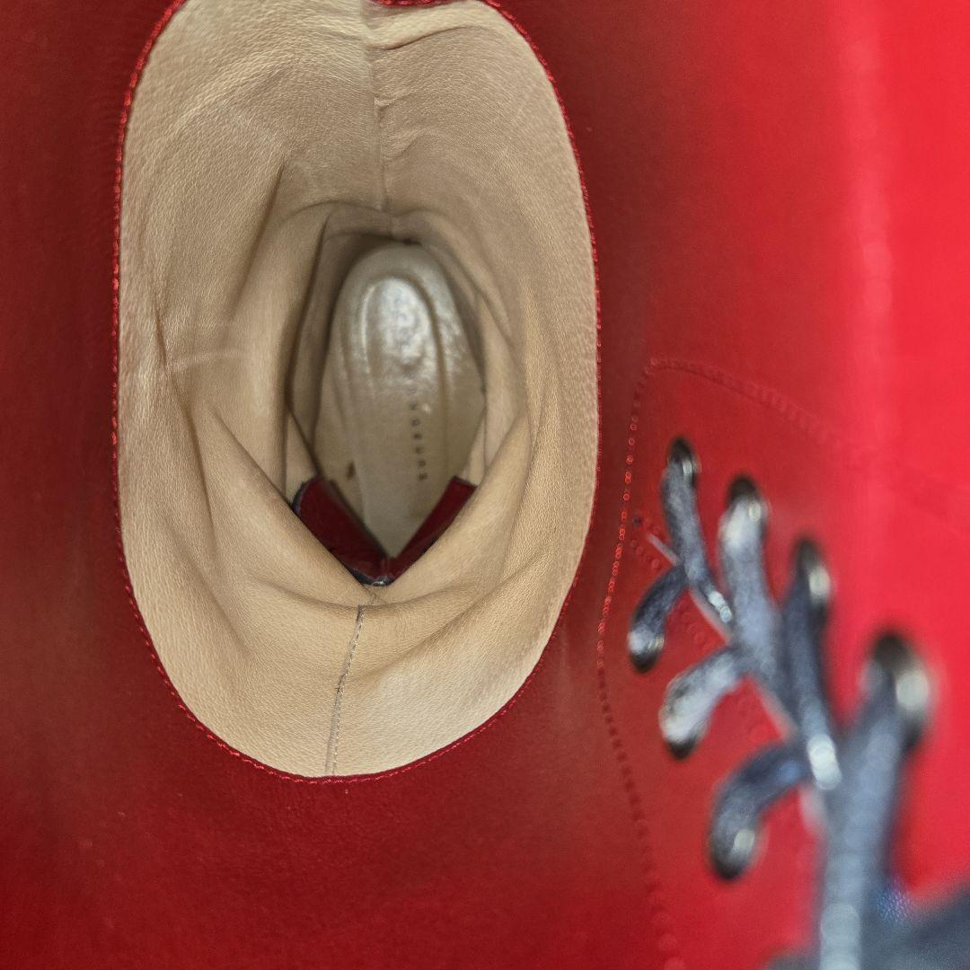 【ほぼ未使用】sunaokuwahara 膝下丈ブーツ Mサイズ 牛革