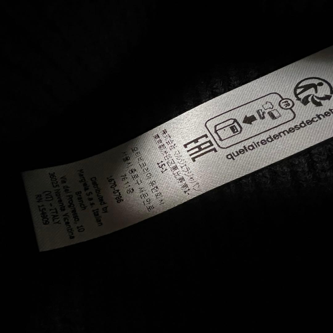 新品MM6 エムエムシックス メゾンマルジェラ ロゴ ニット帽 ニットキャップ