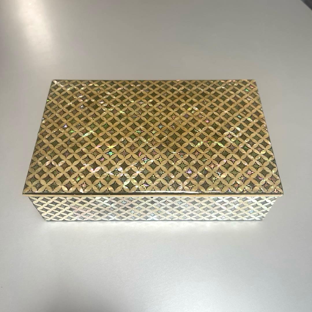 韓国　螺鈿工芸　小箱